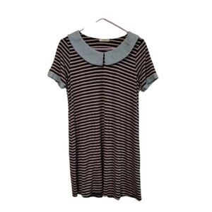 Valley Girl Navy blue collard vintage inspired dress
